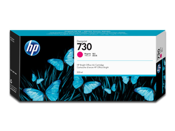 Cartucho de Tinta HP 730 Magenta, Modelo: P2V69A.