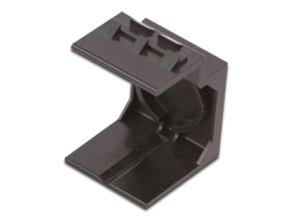 Inserto ciego CommScope serie SL para placa frontal. Color Negro.