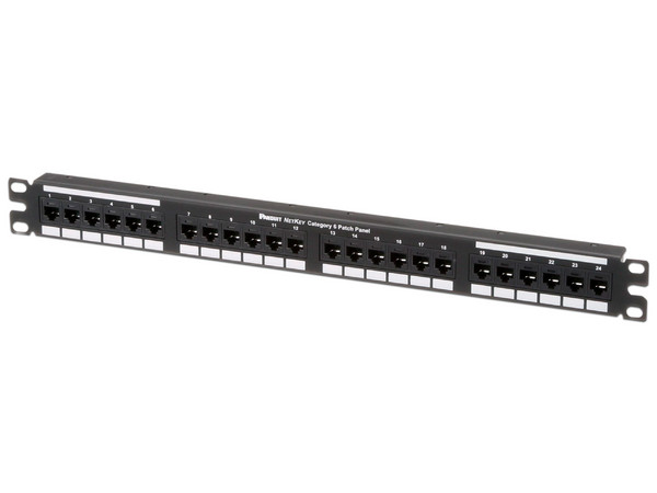Panel de Parcheo Cat6 Panduit NK6PPG24Y, 24 puertos, 1U. Color Negro. - imagen 3
