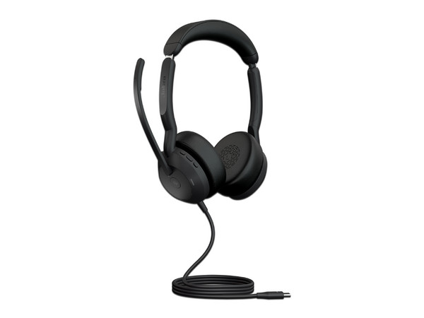 Audífonos Tipo Diadema con Micrófono Jabra Evolve2 50, Respuesta de frecuencia de 20Hz-20kHz, USB-C. Color Negro.