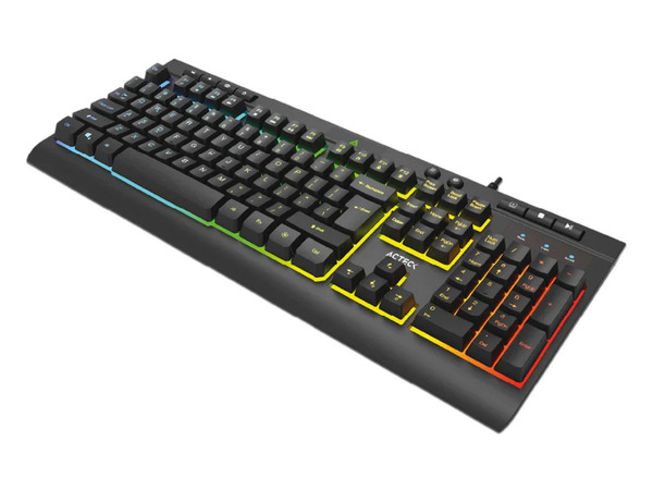 Teclado Alámbrico Led AUREAN PRO TA477G, Acteck Advanced Series, Iluminación LED, Color Negro. - imagen 3