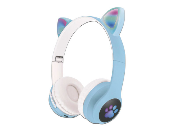 Audifonos de Diadema Highlink Cat, Bluetooth. Color Azul - imagen 2
