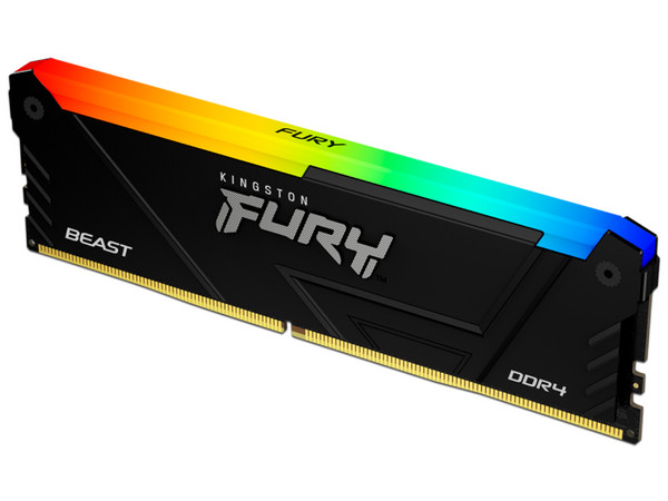 Memoria DIMM Kingston Fury Beast RGB, DDR4 PC4-25600, (3200MHz), CL16, 8GB.