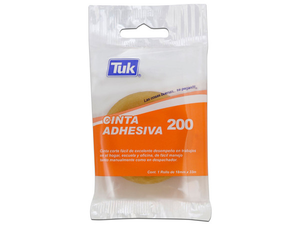 Cinta Adhesiva TUK Tipo 200: 0.018x33.
