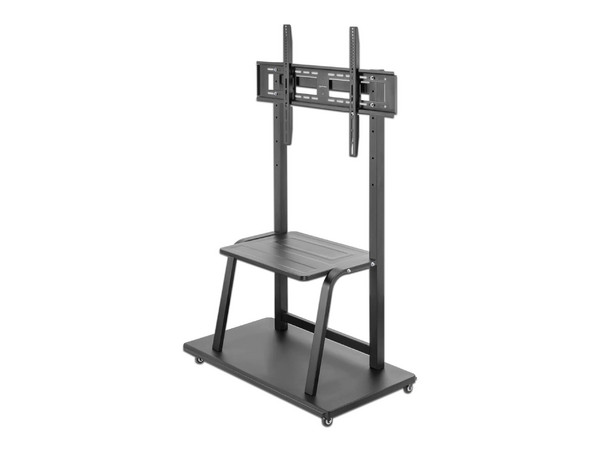 Soporte Móvil Para TV Manhattan 462334, Ultra Resistencia, con Ruedas, Hasta 100", Hasta 150 Kg, Color Gris. - imagen 2