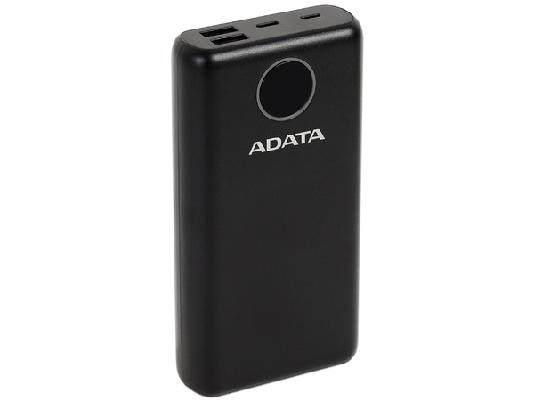 Batería Portátil Recargable ADATA P20000QCD Power Bank de 20,000 mAh con tecnología Quick Charge 3.0 para Smartphones y Tablets. Color Negro.
