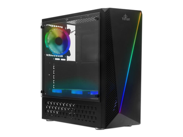 Gabinete Yeyian Crescent Master, ATX, RGB, (Fuente de poder no incluida).