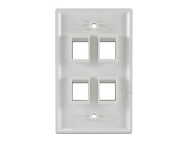 Placa de Pared Enson EPRO-FP40, 4 Puertos, Color Blanco. - imagen 3