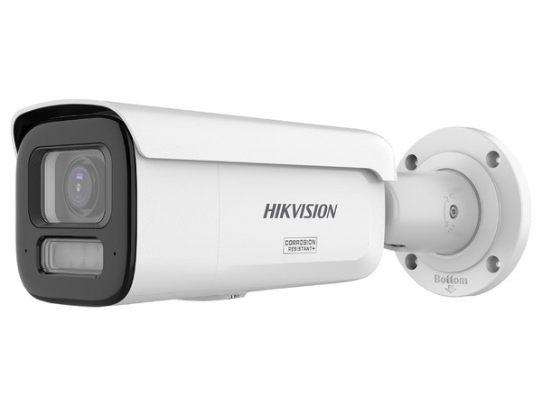 Cámara IP Tipo Bala Hikvision DS-2CD2687G3T-LIZSY de 8MP, Lente de 2.8mm, IR hasta 60m, IP67, Color Blanco.