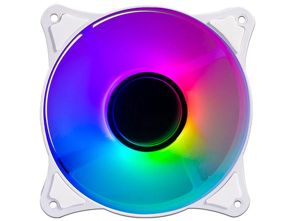 Kit de 3 Ventiladores Balam Rush Eolox Blaze EX90KW, 1200RPM, 120mm, RGB, Color Blanco. - imagen 3