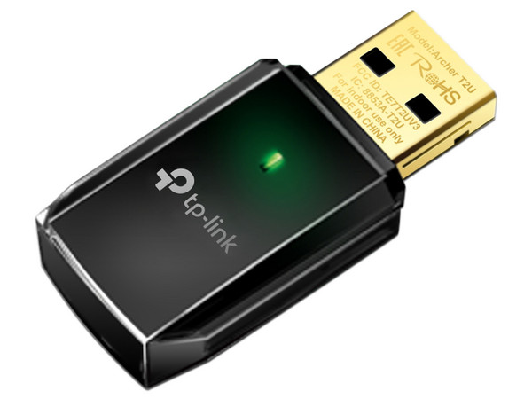 Adaptador Inalámbrico USB TP-Link ARCHER T2U AC600, Doble Banda, Wireless AC (Wi-Fi 5), hasta 600Mbps, USB. - imagen 3