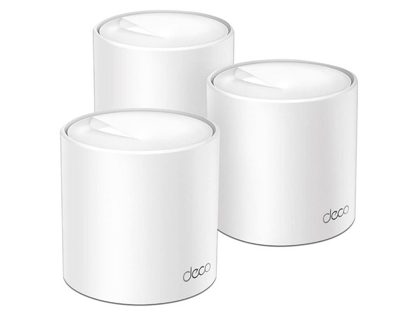 Sistema de Wi-Fi en Malla TP-Link DECO X50 de Doble banda 2.4GHz y 5GHz, Wireless AX (Wi-Fi 6), Hasta 2402 Mbps, Color Blanco, (Paquete de 3 Piezas).