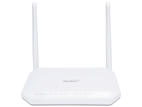 ONU GPON FiberHome HG323D-AC con Wi-Fi 2.4 GHz, hasta 300 Mbps, 2 puertos LAN Gigabit. Color Blanco - imagen 2