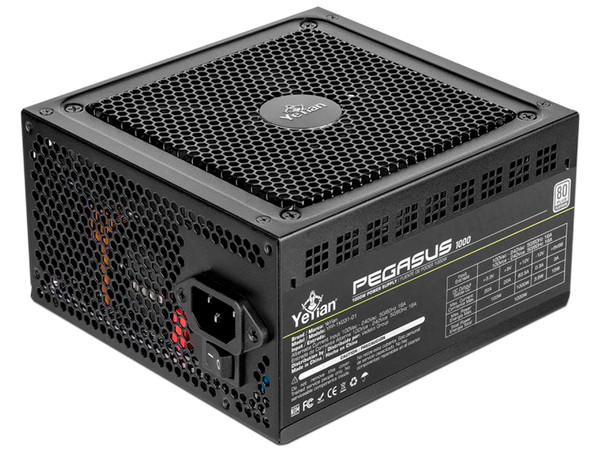 Fuente de Poder Yeyian Pegasus de 1000W, ATX, 80 PLUS Platinum.
