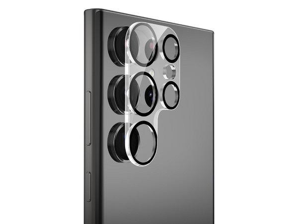 Mica Vidrio MYBAT para Samsung S23 ULTRA, Protectora de Cámara, Transparente, Vidrio Templado 9H, Nano Tecnología, Protección contra Fragmentación.