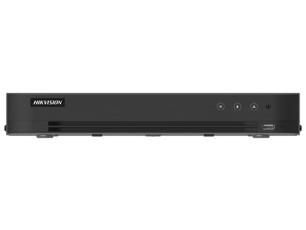 DVR Hikvision IDS-7216HUHI-M1/T de 16 Canales TurboHD + 16 Canales IP de hasta 8MP, Audio por Coaxitron, Bahía de Disco Duro(No Incluido), H.265+, ACUSENSE. Color Negro. - imagen 3