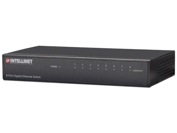 Switch de Escritorio Gigabit Ethernet de 8 puertos.