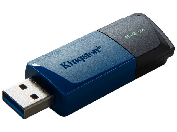 Unidad Flash USB 3.2 Kingston DataTraveler Exodia M de 64GB. Color Negro, Azul. - imagen 2
