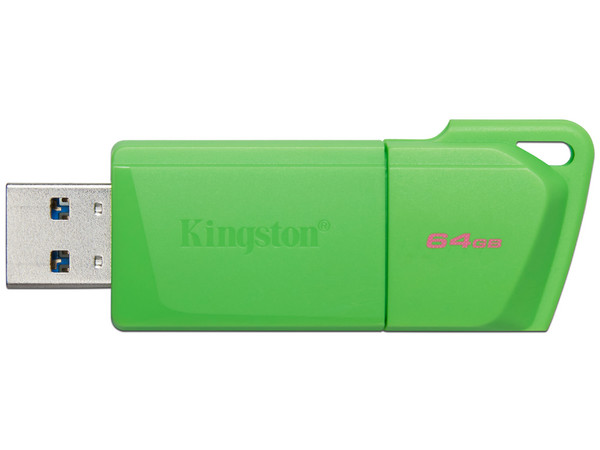 Unidad Flash USB 3.2 Kingston DataTraveler Exodia de 64GB, USB 3.2 Gen 1, Color Verde. - imagen 2
