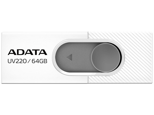 Unidad Flash USB 2.0 ADATA UV220 de 64GB. Blanco/Gris. - imagen 2