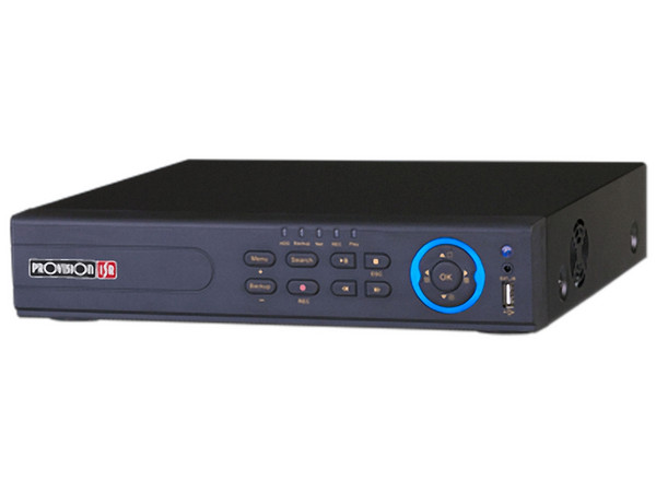 NVR Provision NVR-4100P con 4 canales AHD y 1 canal IP.