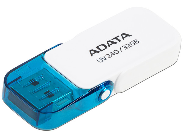 Unidad flash USB 2.0 ADATA AUV240 de 32GB. Color Blanco.