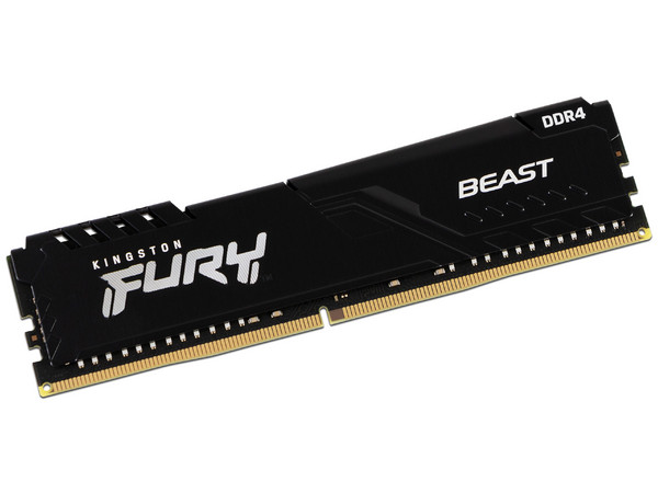 Memoria DIMM Kingston Fury Beast, DDR4, PC4-25600 (3200MHz), CL16, 16GB.