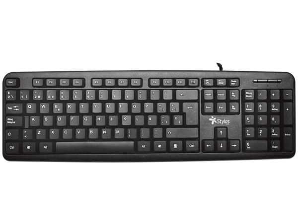 Teclado Alámbrico Stylos STPTEC5B, USB. Color Negro.