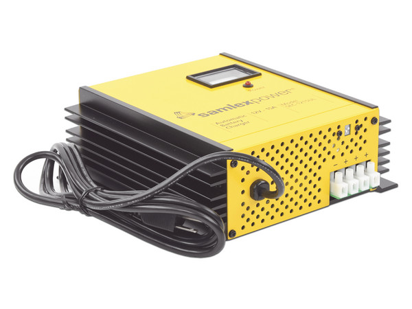 Cargador de Baterías de Plomo Ácido Samlex SEC-1215-UL, 12V, 15A, Función de Respaldo de Energía en CD.