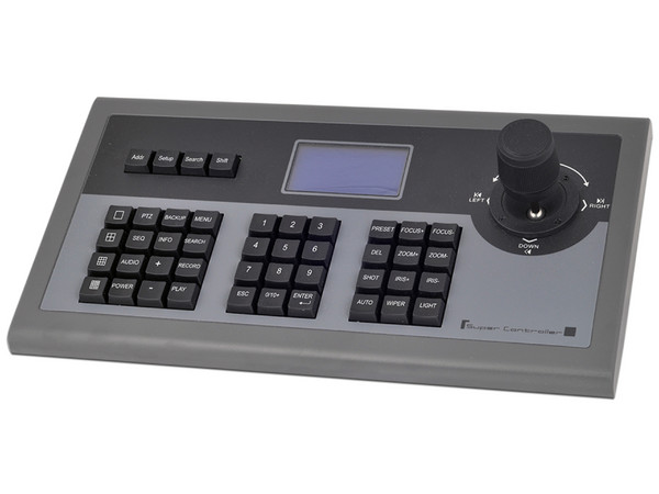 Control multifuncional PROVISION ISR C06 con conectividad RS-485 para cámaras de vigilancia PTZ.