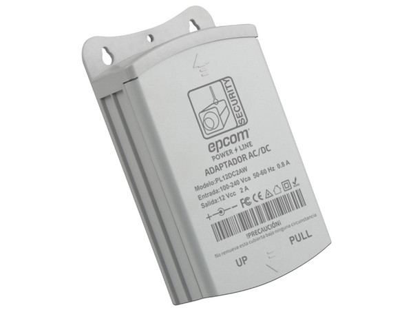 Fuente de Poder para Exterior Epcom PL12DC2AW de 2A, 12 VCD, Con espacio para conexiones de conectores BNC y transceptores. Color Blanco - imagen 2