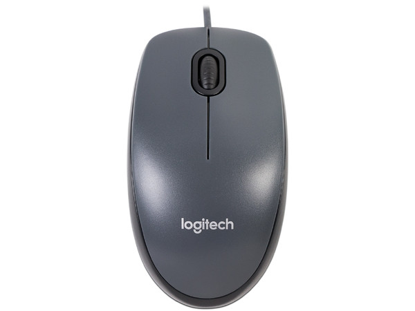 Mouse Óptico Logitech M100, hasta 1,000 dpi, 3 Botones, USB. Color Negro/Gris. - imagen 2
