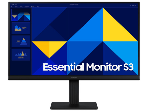 Monitor Samsung Essential  S3 de 22", Resolución 1920 x 1080 (Full HD 1080p), 5 ms, 100Hz, Color Negro.