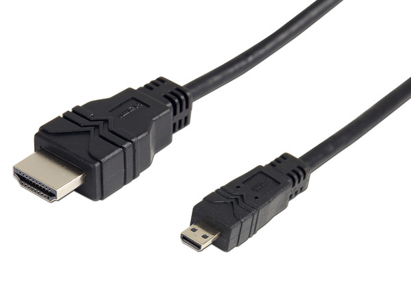 Cable de Video Manhattan de micro HDMI a HDMI (M-M), 2m.