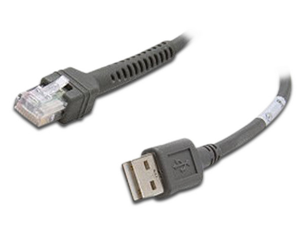 Cable USB Motorola de USB 2.0 (macho) a RJ45 (macho), 2.1m. Color gris. - imagen 2