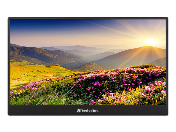 Monitor Portatil LED Verbatim PM14 de 14", Resolución 1920 x 1080 (Full HD 1080p), 6 ms, Color Negro.