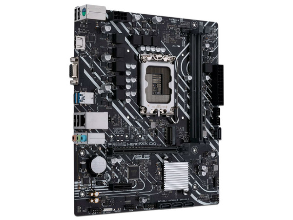 T. Madre ASUS PRIME H610M-K D4, Chipset Intel H610,Soporta: Intel 12va. Generación, Socket 1700,Memoria: DDR4 3200/2800/2133MHz, 64GB Max,Integrado: AudioHD, Red, USB 3.1 y SATA 3.0, M.2, Micro-ATX, Ptos: 1xPCIE4.0x16, 1xPCIE3.0x1. - imagen 3