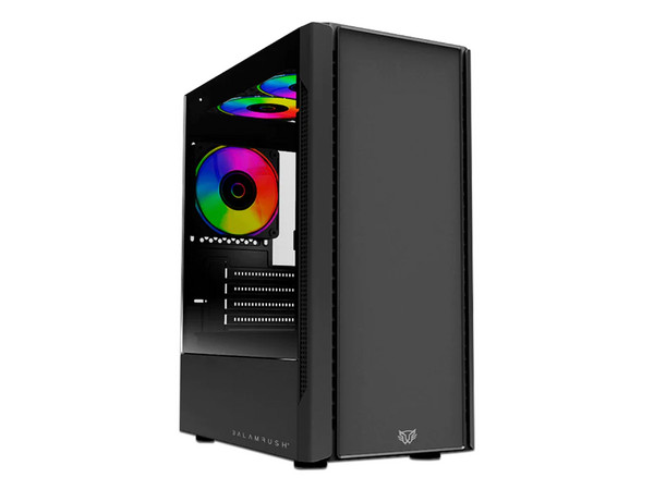 Gabinete Gamer Balam Rush NYX GI730, Mid-Tower, Micro-ATX (no incluye fuente de poder). Color Negro.