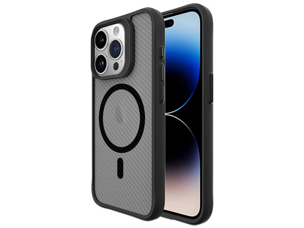 Funda TEKKU TK-01-008-018-01 Combat Carbon para iPhone 15 PRO MAX, Color Negro, Compatible con MagSafe. - imagen 2