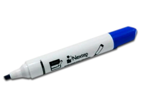 Marcador Nextep para Pizarrón Blanco Color Azul C/12 Piezas.