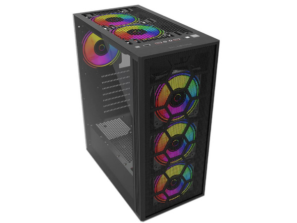 Gabinete Balam Rush Dragonfly Mesh, ATX, (no incluye fuente de poder). Color Negro. - imagen 2