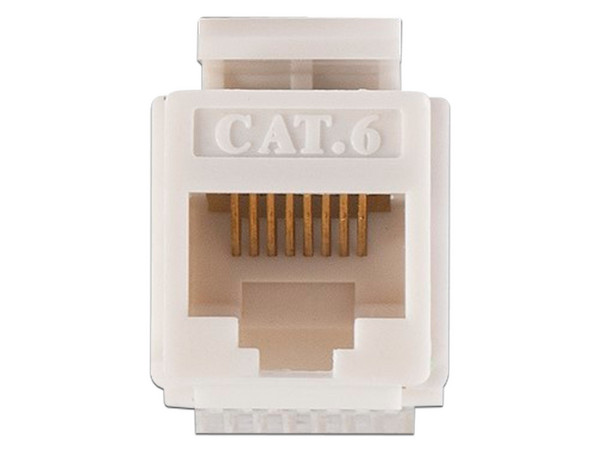 Módulo Jack Keystone Cat6, con terminación en ángulo 180 grados, Color Blanco, Compatible con Faceplate y Patchpanel Linkedpro. - imagen 2