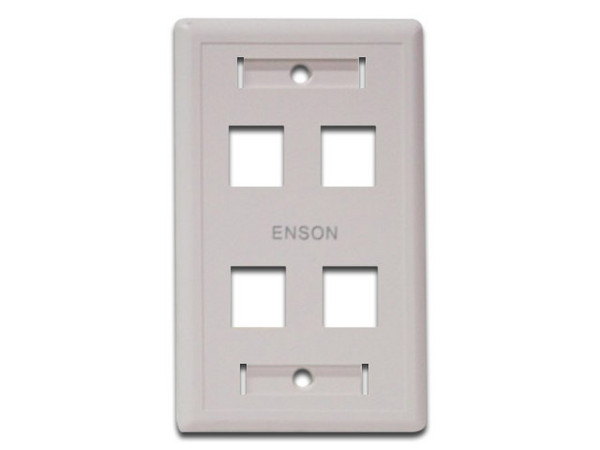 Tapa para caja ENSON, Montaje en Pared de 4 salidas.
