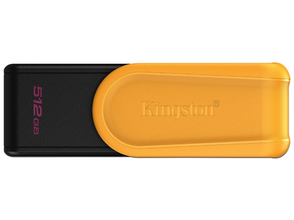 Memoria USB Kingston DataTraveler Exodia S, 512 GB, 3.2 Gen 1, Color Negro/Amarillo