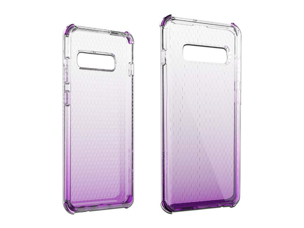 Funda Protectora BALLISTIC Jewel Spark de uso rudo para Samsung S10. Color Morado.