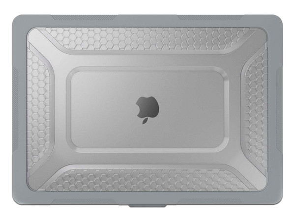 Funda TEKKU TK-02-016-002-08 para MacBook Air 15 (A2941) (A3114), Uso Rudo, Color Gris.