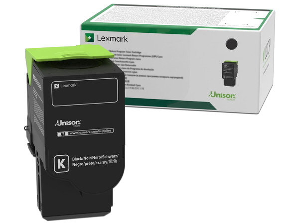 Cartucho de tóner Lexmark, Negro, Modelo: 78C40K0.