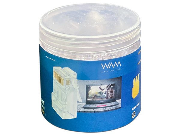 Conector WAM RJ-45, Cat6, Paquete con 100 piezas.