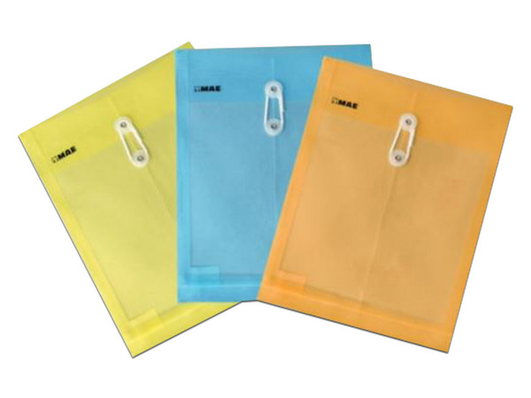 Sobre MAE Carta Vertical, con Hilo, paquete de 12 Pz, Colores Surtidos.