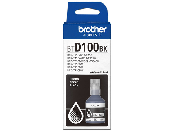 Botella de Tinta Brother BTD100BK, Ultra Alto Rendimiento, Color Negro. - imagen 2